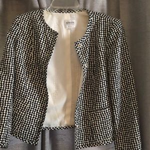 Vintage Armani Collezioni black and white jacket or blazer